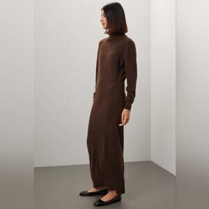 Pietro Brunelli La Salle Maxi Sweater Dress Turtleneck Wool Blend Size Large